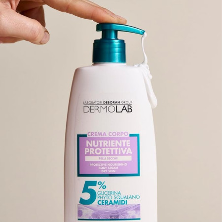 DermoLab vyživující a ochranný tělový krém 100h, 400ml