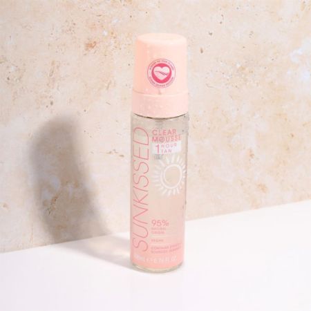 Sunkissed průhledná samoopalovací pěna, Clean Ocean 1 hour tan, 200ml