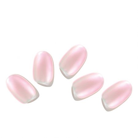 ÉDGEU gelové nalepovací nehty, Mirror Milk Pink, 16 ks
