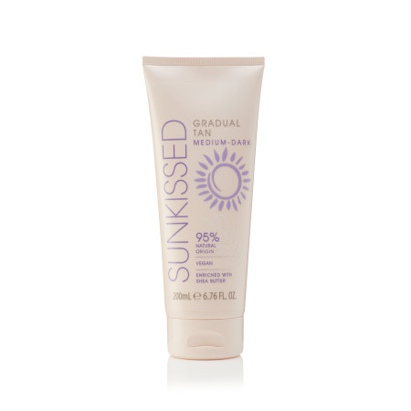Sunkissed samoopalovací krém s bambuckým máslem, Medium - Dark, 200ml
