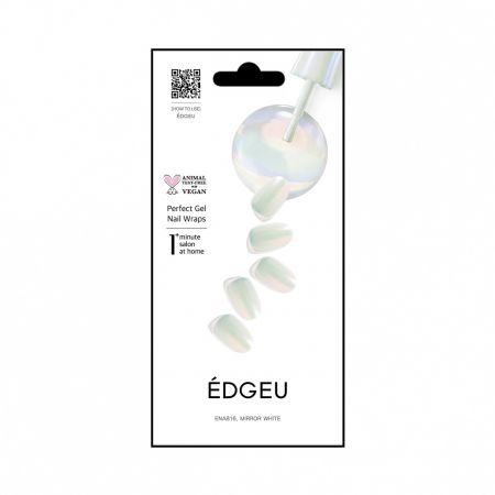 ÉDGEU gelové nalepovací nehty, Mirror White