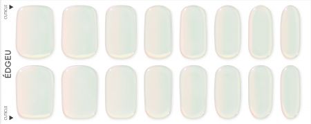 ÉDGEU gelové nalepovací nehty, Mirror White
