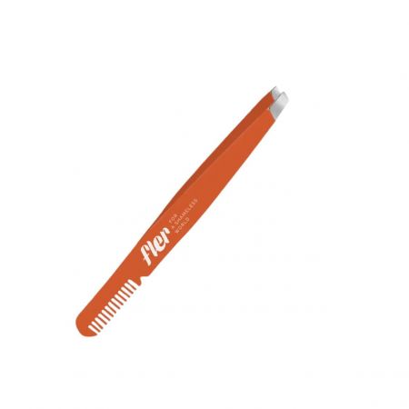 Fler pinzeta na obočí s hřebínkem, Orange