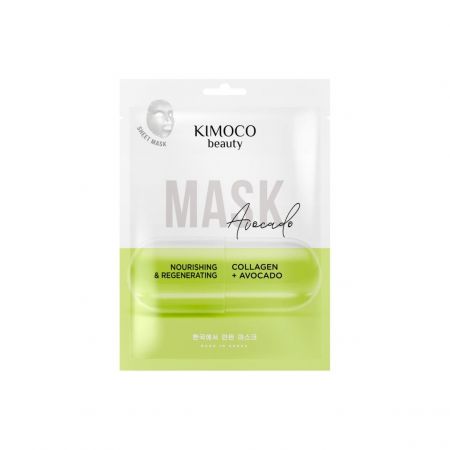 Kimoco Beauty pečující, regenerační pleťová maska s extrakty z avokáda, 23ml