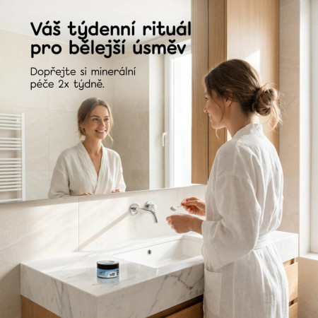 hello coco prášek na bělení zubů Booster, 30g