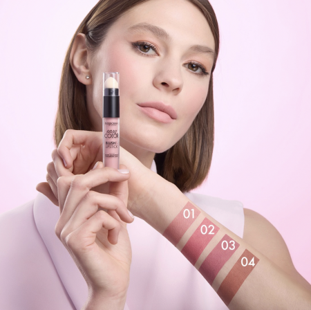 Deborah Milano tekutá tvářenka a rtěnka 2v1 Easy Color, 4,5g