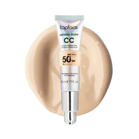 Topface CC make-up krém s SPF50 Natural Glow, 30ml