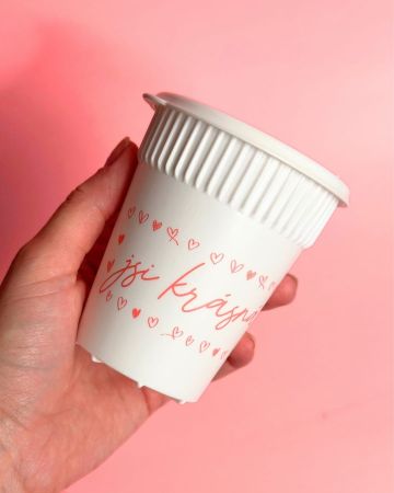 RIANO kelímek s víčkem - jsi krásná, 200ml