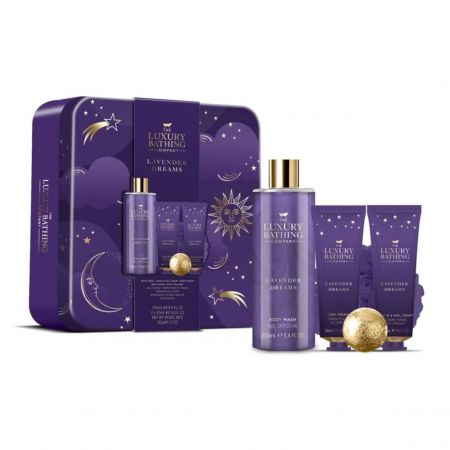 Grace Cole dárková sada péče o tělo levandule v plechové dóze, 5ks