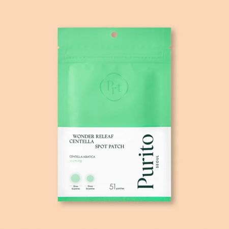 Purito Seoul neviditelné hojivé náplasti na akné, Wonder Releaf Centella Spot Patch, 51ks