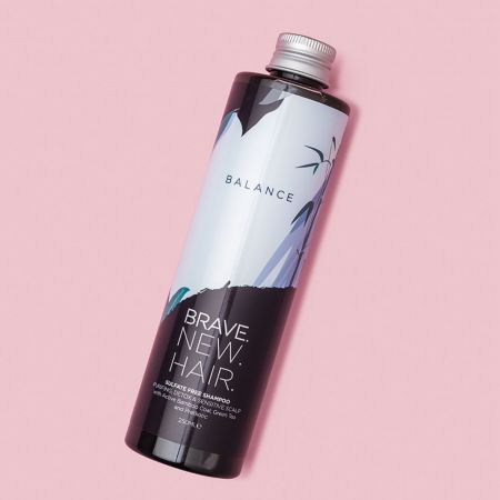 Brave New Hair bezsulfátový čistící šampon na mastné a citlivé vlasy, Balance, 250ml