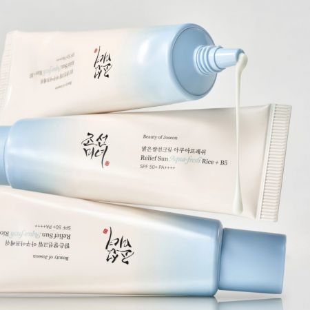 Beauty of Joseon lehký ochranný krém na obličej s rýžovou vodou a panthenolem Rice + B5 SPF50+ PA++++ Relief Sun Aqua - Fresh, 50ml