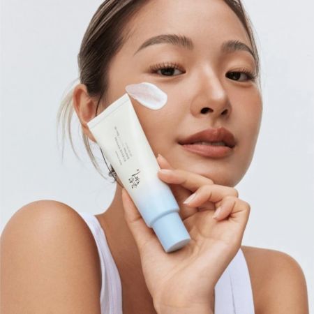 Beauty of Joseon lehký ochranný krém na obličej s rýžovou vodou a panthenolem Rice + B5 SPF50+ PA++++ Relief Sun Aqua - Fresh, 50ml