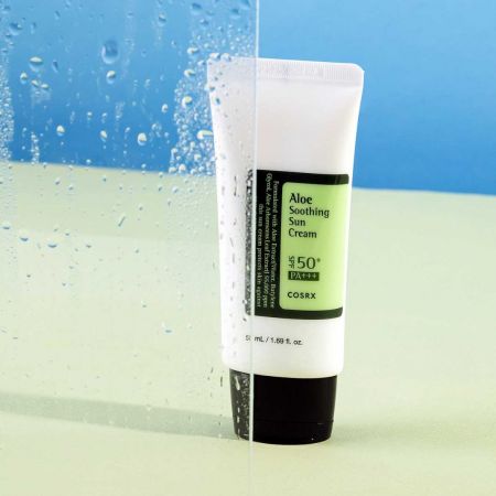Cosrx hydratační, ochranný krém na obličej s Aloe Vera SPF 50+/PA+++, Aloe Soothing Sun Cream, 50ml