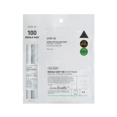 VT Cosmetics dvoufázová pleťová maska Reedle Shot 100 2Step Mask, 1ks