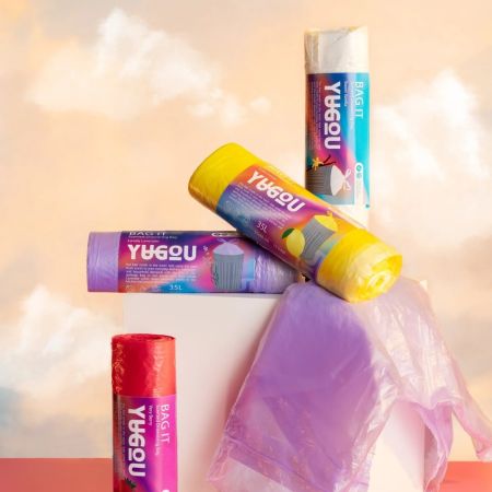 Yugou voňavé pytle do koše se stahovací šňůrkou BAG IT 35l, Lush Lemon