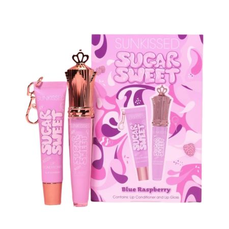 Sunkissed lesk a balzám na rty Sugar Sweet, Blue Raspberry, 6ml+16ml