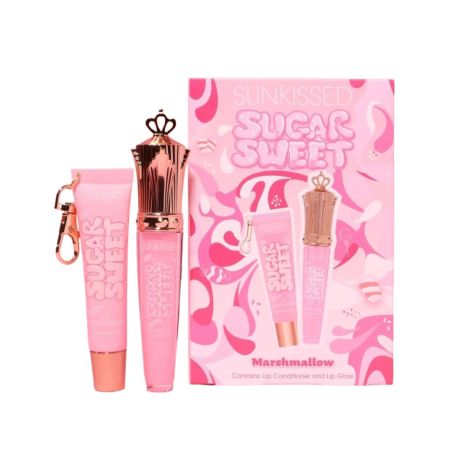 Sunkissed lesk a balzám na rty Sugar Sweet, Marshmallow, 6ml+16ml