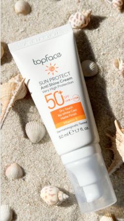 Topface krém na pleť s ochranným faktorem SPF50, Anti Shine, 50ml