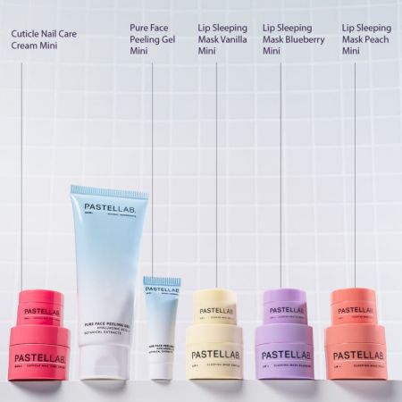 Pastel Cosmetics dárková sada na rty, pleť a nehty, Pastel Lab Mini Must Have Set, 5ks
