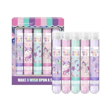 Baylis & Harding dárková sada solí do koupele Unicorn, 5 ks