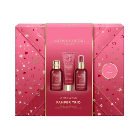 Baylis & Harding dárková sada péče o tělo Midnight Cherry, 3 ks