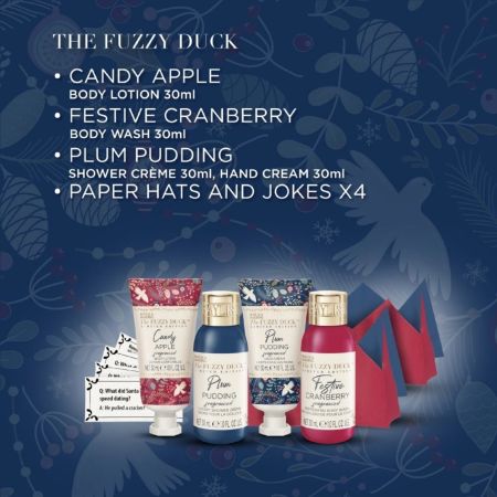Baylis & Harding dárková sada péče o tělo The Fuzzy Duck Winter Wonderland Crackers, 4 ks