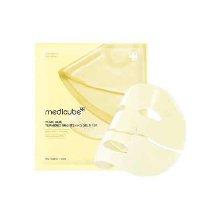 Medicube pleťová maska s kyselinou kojovou, Kojic Acid Turmeric Brightening Gel Mask, 1ks