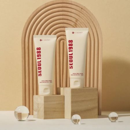 KSECRET regenerační pleťový krém Snail Mucin 93% + Rice, 100ml