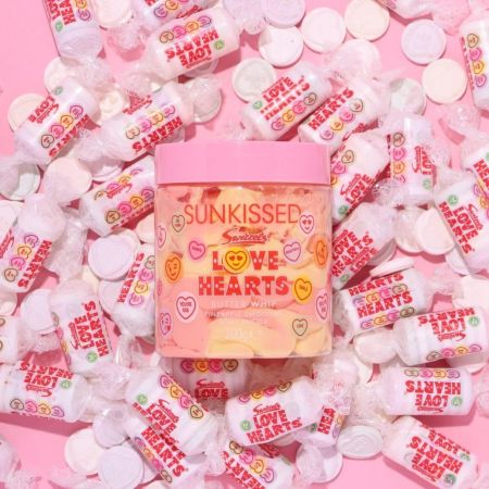 Sunkissed šlehané tělové máslo Love Hearts Butter Whip, Pineapple Smoothie, 200g