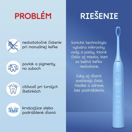 hello coco náhradní hlavice – modré, Electric Toothbrush Head Blue, 2ks