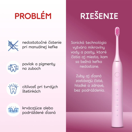 hello coco náhradní hlavice – růžové, Electric Toothbrush Head Pink, 2ks