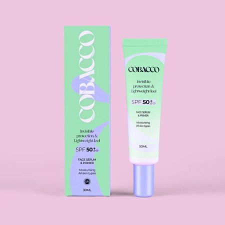 Cobacco hydratační ochranné sérum SPF50+ 2v1, Face Serum & Primer, 30ml