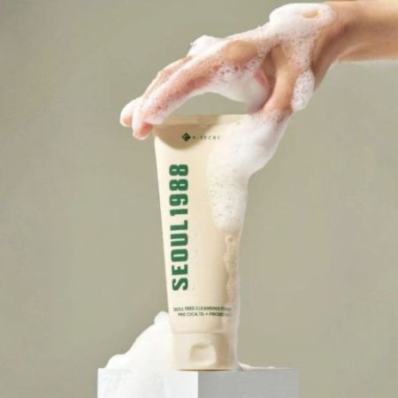 K-Secret čisticí pleťová pěna, Seoul 1988 Cleansing Foam: Pine Cica 1% + Probiotics, 150ml