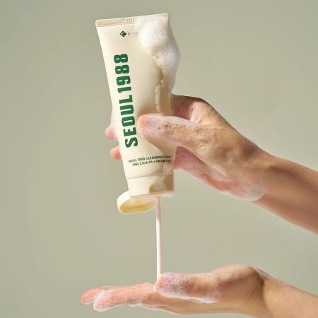 K-Secret čisticí pleťová pěna, Seoul 1988 Cleansing Foam: Pine Cica 1% + Probiotics, 150ml