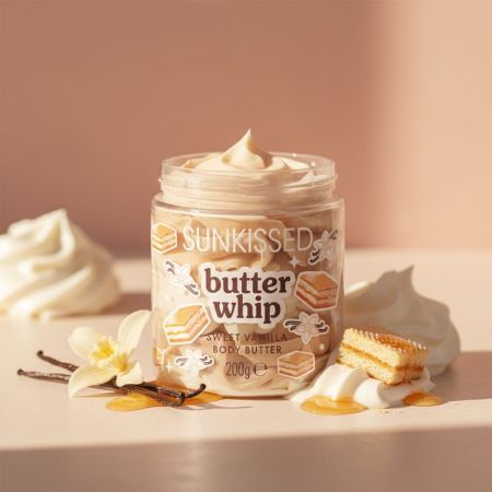 Sunkissed šlehané tělové máslo, Sweet Vanilla Whipped Body Butter, 200g