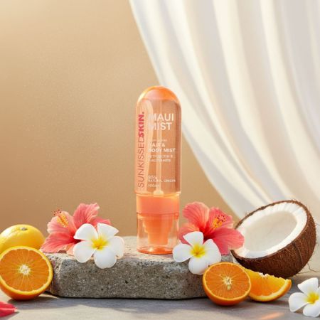 Sunkissed voňavá mlha do vlasů a na tělo s Biotinem a niacinamidem, Maui Mist Tropical Kis