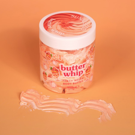 Sunkissed šlehané tělové máslo, Peach Melba Whipped Body Butter, 200g