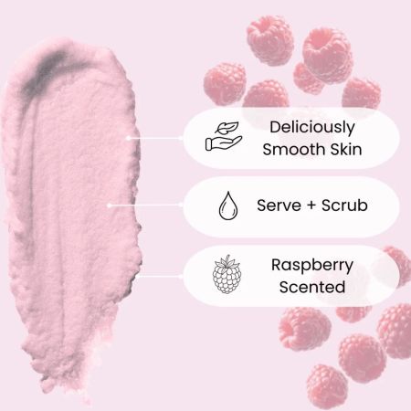 Face Facts cukrový tělový peeling, Scuup - Raspberry Ripple Sugar Body Scrub, 350g