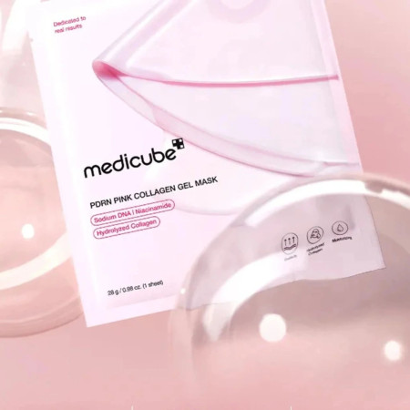Medicube hydratační regenerační gelová pleťová maska, PDRN Pink Collagen Gel Mask, 1ks