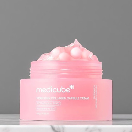 Medicube regenerační krém s PDRN a kolagenovými kapslemi, PDRN Pink Collagen Capsule Cream, 55g