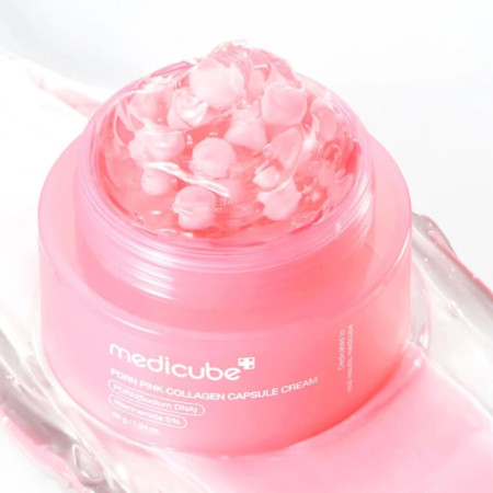Medicube regenerační krém s PDRN a kolagenovými kapslemi, PDRN Pink Collagen Capsule Cream, 55g