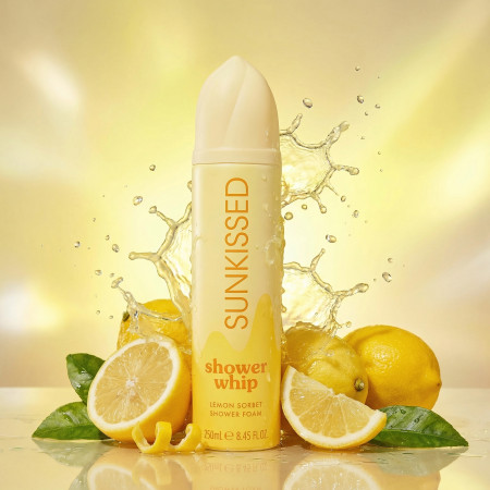 Sunkissed šlehačková sprchová pěna Shower Whip Lemon Sorbet, 250ml