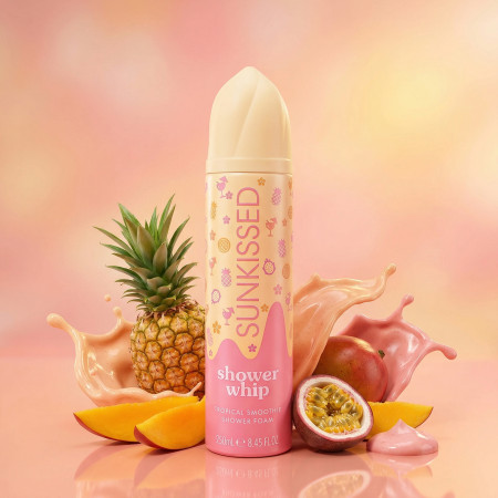 Sunkissed šlehačková sprchová pěna Shower Whip Tropical Smoothie, 250ml