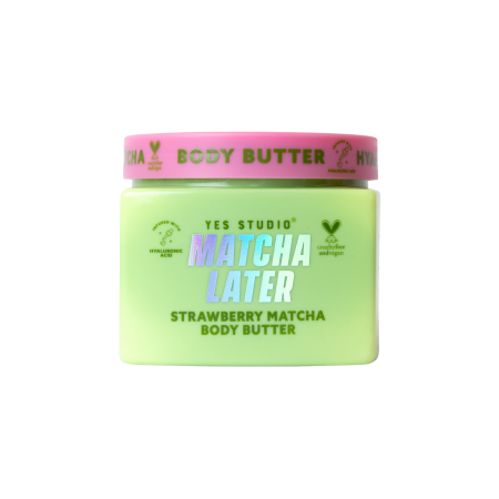 Yes Studio šlehané tělové máslo, Strawberry Matcha, 400g