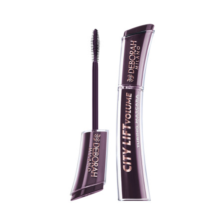 Deborah Milano tubing řasenka, City Lift Tubing Mascara - Volume & Lift, Burgundy, 11ml