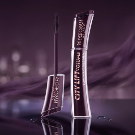 Deborah Milano tubing řasenka, City Lift Tubing Mascara - Volume & Lift, Burgundy, 11ml