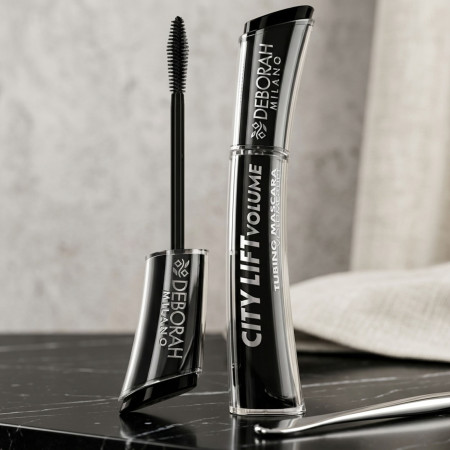 Deborah Milano tubing řasenka, City Lift Tubing Mascara - Volume & Lift, Black, 11ml