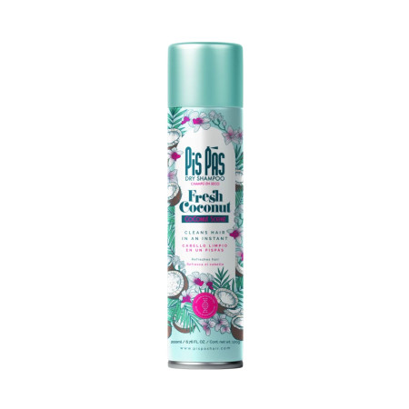 Pis Pas suchý šampon na vlasy, Coconut, 200ml