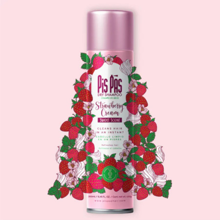 Pis Pas suchý šampon na vlasy, Strawberry Cream, 200ml